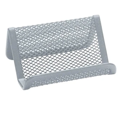 Imagen de Q Connect Soporte para tarjetas de visita (alambre metálico), color plateado
