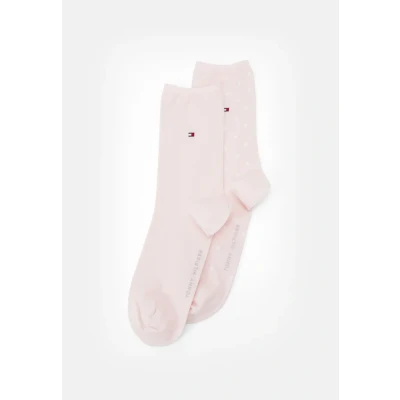 Imagen de Tommy Hilfiger Women SOCK DOT 2 PACK Calcetines, Mujer, Talla: 39 42, Light pink