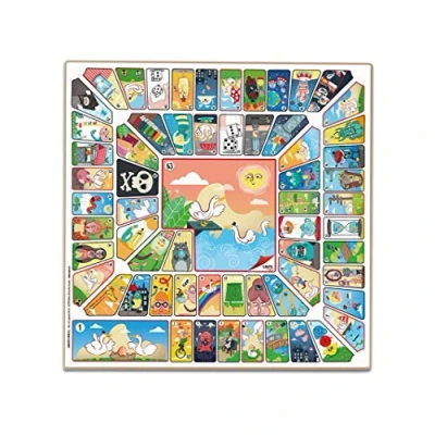 Imagen de Cayro Tablero Parchís y Oca De Madera Diseño Clásico Elegante Tamaño 40 x Juego Tradicional Desarrollo Cognitivo Duradero