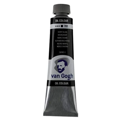 Imagen de Royal Talens : Van Gogh Oil Paint 40ml Ivory Black S1