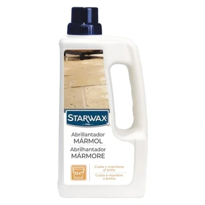 Imagen de STARWAX leche abrillantadora para mármoles y piedras naturales 1L ideal limpiar devolver el brillo antideslizante sin aclarado