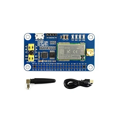 Imagen de Waveshare SX1262 Lora Hat for Raspberry Pi Spread Spectrum Modulation 868MHz Frequency Band Auto Multi Level Repeating Supports Wireless Parameter Configuration and Fixed Point Transmission