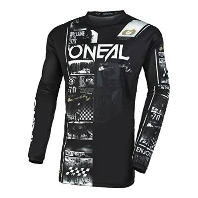 Imagen de Oneal Element Attack Maillot Juvenil de Motocross (Black/White,M)