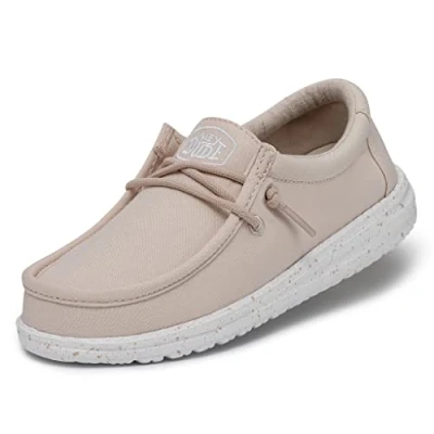 Imagen de Hey Dude Wally Youth Slub Lona, Moc Toe Shoes, Natural, 31 EU