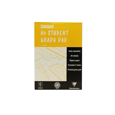 Imagen de Chartwell Carnet j424bz Graph Pad Tamis isométrique, format A4 jaune