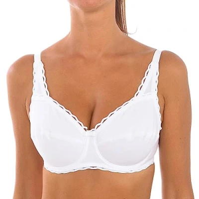 Imagen de Playtex Sujetador sin aros Algodón Reciclado Mujer x1, Blanco, 75C