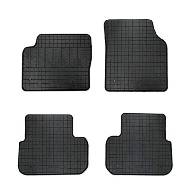 Imagen de AutoStyle CK RRR01 Juego de alfombrillas suelo caucho macizo delante y detrás 4 negro