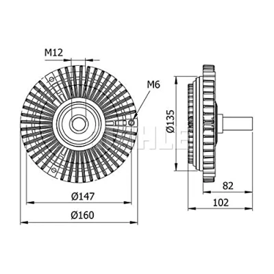 Imagen de MAHLE ORIGINAL CFC 29 000S Viscoso de Ventilador MERCEDES BENZ: MB 100 Bus, Furgón