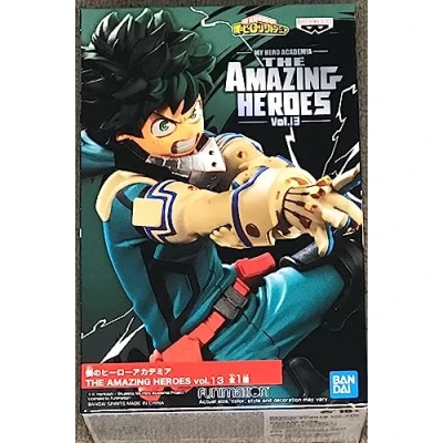 Imagen de Banpresto Figura de Accion Izuku Midoriya My Hero Accademia The Amazing Heroes Vol.13, Multicolor, BP17491