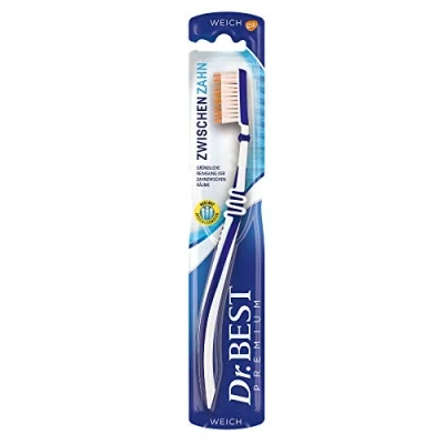 Imagen de Dr.BEST Cepillo de dientes interdental, suave (1 unidad), para una limpieza profunda los espacios interdentales