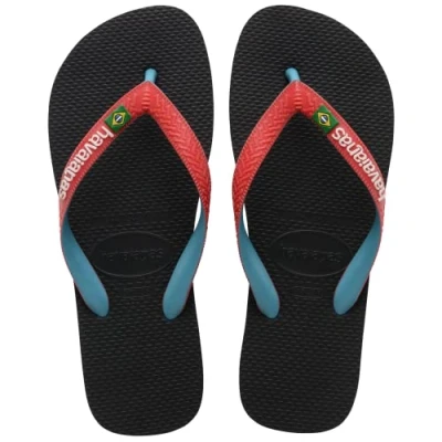 Imagen de Havaianas Brasil Mix, Chanclas, para Unisex bebé, Rubí Negro / Rojo, 23/24 EU