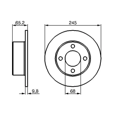 Imagen de Disco de freno BOSCH 0 986 478 073