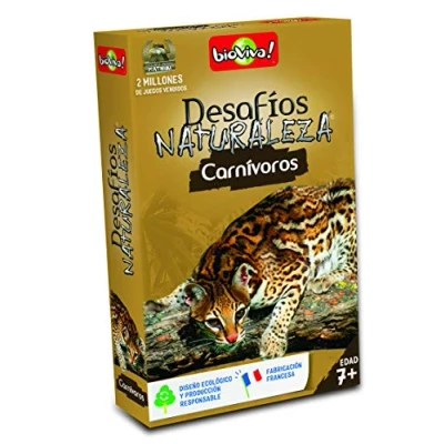 Imagen de Bioviva Juego de cartas Desafíos Naturaleza Carnívoros (Asmodee 307) , color/modelo surtido