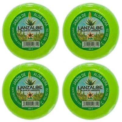 Imagen de Lanzaloe Jaboncillos De Aloe Vera, 100Gr Pack 4Uds