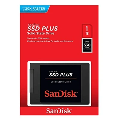 Imagen de SanDisk SSD Plus 1 TB Sata III 2.5 Inch Internal SSD, Up to 535 MB/s, Black
