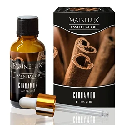 Imagen de MAINELUX Canela Aceites Esenciales para Humidificador Difusor 1 x 30 ml,100% Puro Naturales Aceite Perfumado, Aromaterapia.