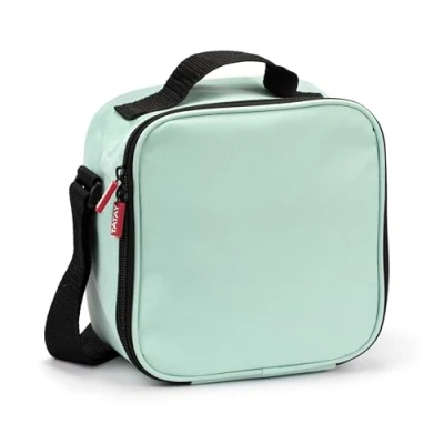 Imagen de TATAY Bolsa Térmica Porta Alimentos, 3 L de Capacidad, con 2 Tupper Herméticos (2 X 0,5 L) y una Botella Hermética Reutilizable 400 ml, Color Menta, Medidas: 22.5 10 22 cm