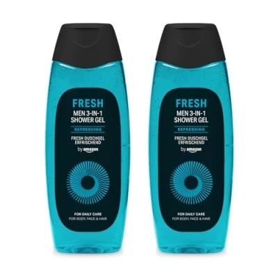 Imagen de by Amazon Gel de refrescante para hombre 3 en 1, 2 x 500 ml