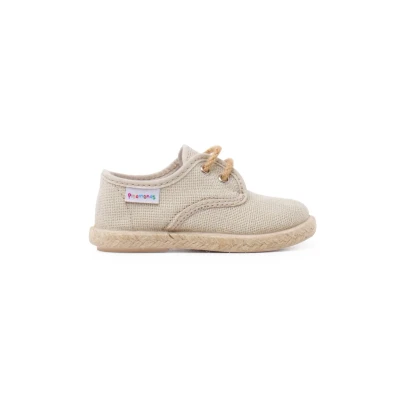 Imagen de Pisamonas Bluchers Alpargatas para niños, Talla: 25, Beige Zapatos