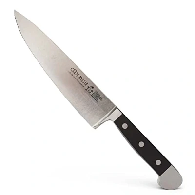 Imagen de Güde Solingen Cocinero Forjado, 21 cm, Pom Negro, Alpha Cuchillo de Cocina, Doble virola, Hecho a Mano en Alemania, Chrome Steel, Hoja: 21cm