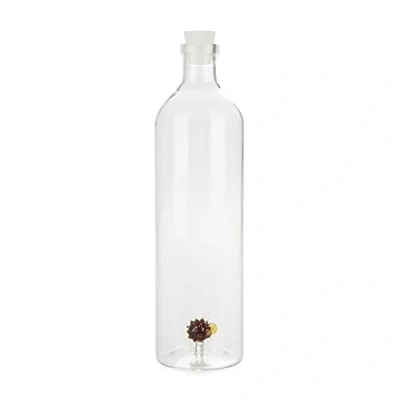 Imagen de Balvi Botella de Agua Atlantis Globefish Color Ambar 1.2 L. con Figura Pez Globo Tapón Silicona Bo