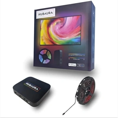Imagen de HUBAURA Sync Box retroiluminación HDMI 2.0 tira LED sincronización de imagen, para TV 42 a 88 pulgadas 65 70
