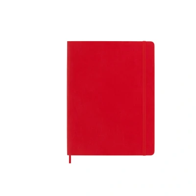 Imagen de Moleskine Cuaderno XL Liso Tapa Blanda Rojo Escarlata