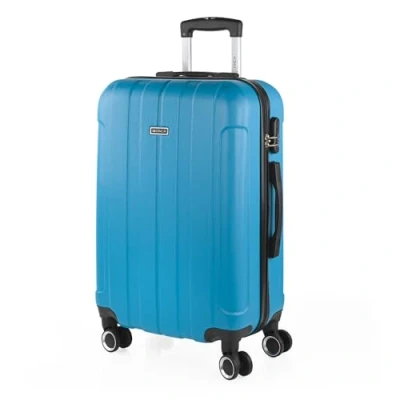 Imagen de ITACA Maleta Mediana con 4 Ruedas Giratorias para Viajes Largos Tipo Trolley Ideal como Maletas de Viaje Grandes 23 Kilos y Resistentes, Turquesa
