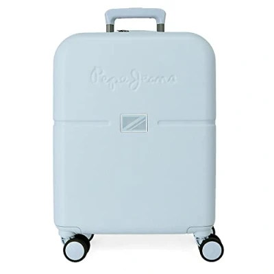 Imagen de Pepe Jeans Accent Maleta de cabina Azul 40x55x20 cms Rígida ABS Cierre TSA integrado 37L 2,74 kgs 4 Ruedas dobles Equipaje Mano