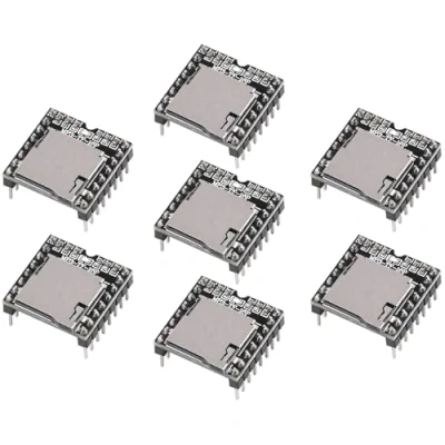 Imagen de 7pcs Mini MP3 Player DFPlayer Master Module Compatible con Arduino Soporte TF Card y USB Flash Drive