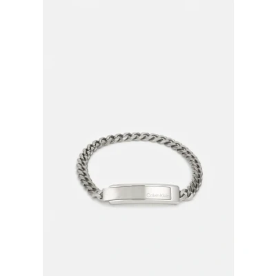 Imagen de Calvin Klein Pulsera de Cadena para Hombre Colección ICONIC ID en Acero Inoxidable con una Placa Grabada 35000048