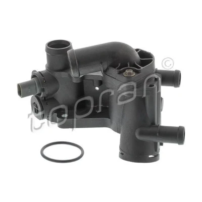 Imagen de TOPRAN 111 176 Caja del termostato con junta, sensor de temperatura termostato, tapa, tornillos VOLKSWAGEN: Polo IV Hatchback