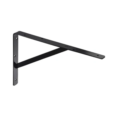 Imagen de Gedotec Athena Consola de carga pesada, 1 unidad, ángulo pared, profundidad 500 mm, soporte color negro, capacidad 300 kg, estantería acero macizo