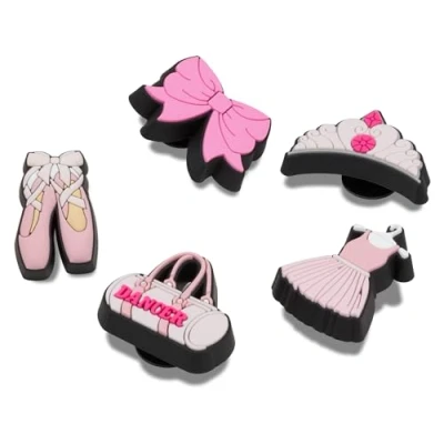 Imagen de Crocs Shoe Charm 5 Pack Personalize with Jibbitz for, Amuleto de Zapatos Unisexo, Ballet Class, Talla única