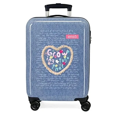 Imagen de Enso Together Growing Maleta de cabina Azul 38x55x20 cms Rígida ABS Cierre combinación lateral 34L 2 kgs 4 Ruedas dobles Equipaje Mano