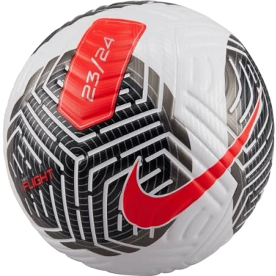 Imagen de NIKE FB2901 100 NK Flight FA23 Recreational Soccer Ball Unisex Adult Blanco/Negro/CARMESÍ Brillante Tamaño 5
