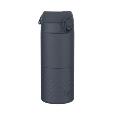Imagen de Ion8 Vaso Termo Cafe Para Llevar, a Prueba de Fugas, Cerradura Seguro, Sin Derrames en Tránsito, Tapa Higiénica, Fácil Limpiar, Acero Inoxidable, Aislada al Vacío, Gris Azul Marino