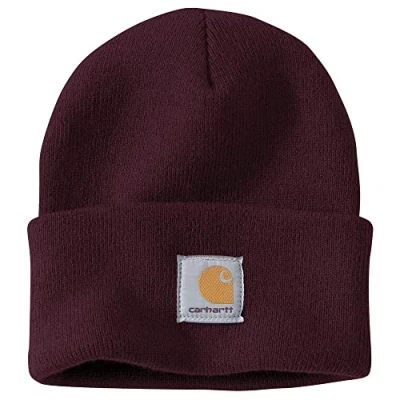 Imagen de Carhartt Gorro de punto con puños para hombre, Blackberry, talla única