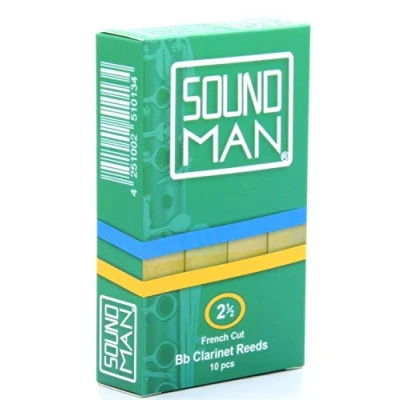 Imagen de 10 Soundman® Cañas de Lengüeta para Clarinete Boehm (2,5)