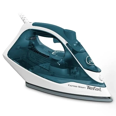 Imagen de Tefal Express Steam I Plancha de vapor, sistema antical, 2400 W, función antigoteo, tiempo calentamiento, excelente resultado planchado, potente golpe vapor 185 g/min, depósito agua