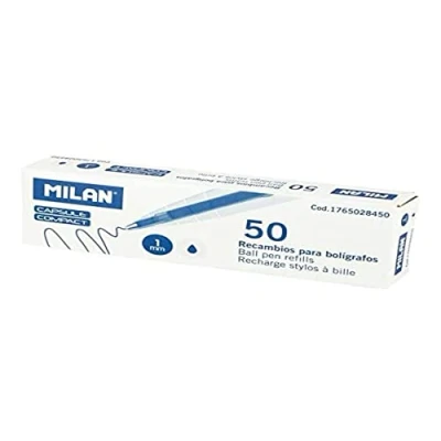 Imagen de MILAN Caja 50 minas de recambio CAPSULE y COMPACT azul