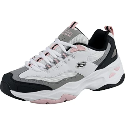 Imagen de Skechers D&#039;Lites 4.0 Fresh Diva, Zapatillas Mujer, White/Black/Pink, 39 EU
