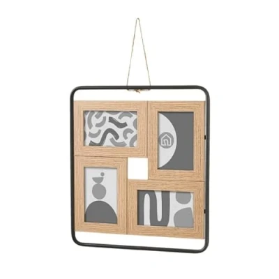 Imagen de KCASA Marco de Fotos Multiple Colgante Original Madera Nordico para 3 10x15 cm 4