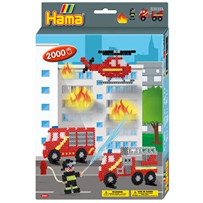 Imagen de HAMA BEADS 10.3441 Caja colgante de bomberos, multicolor, talla única