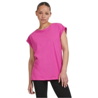 Imagen de Urban Classics Extended Shoulder Camiseta básica, Mujer, Talla: XL, Brightviolet