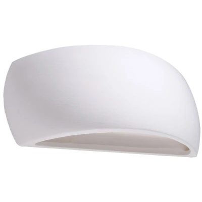 Imagen de Sollux LIGHTING Pontius Lámpara De Pared Cerámica Diseño Moderno Altamente Versátil Bombilla Reemplazable G9, 1 x 60 W Blanco, 32 9 14 cm