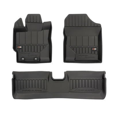 Imagen de FROGUM 3D407749 Juego de alfombrillas suelo Caucho delante y detrás 4 negro Adaptado TOYOTA: Yaris III Hatchback