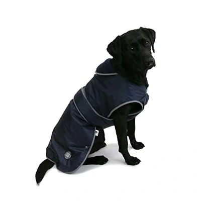 Imagen de Ancol Muddy Paws Stormguard Coat Azul Marino XS Extra Pequeño (Longitud 25 cm/se Ajusta a la Circunferencia 48 54 cm)