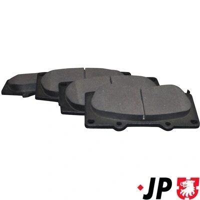 Imagen de JP GROUP 4863600710 Juego de pastillas freno Eje delantero con avisador acústico desgaste TOYOTA: Land Cruiser Prado 120, HILUX 3 Pick up