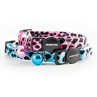 Imagen de Ancol Collar para Gatos Acticat de Terciopelo Estampado Leopardo